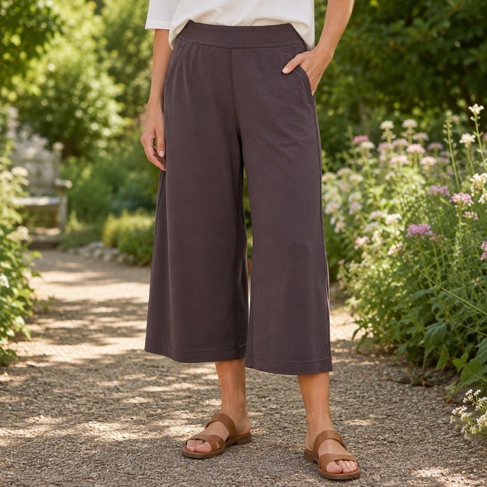 Lululemon Softstreme High-Rise Straight-Leg Cropped Pants Brown Minimalist XS